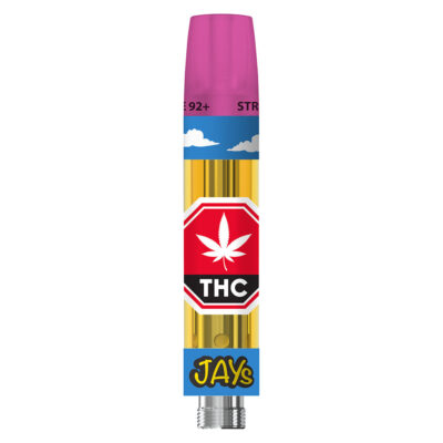 Jays - High Potency 92+ Strawberry Ripple [0.95g Vape] 510 Thread Cartridge
