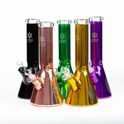 NG-13 inch Metallic Wrap Beaker-ASSORTED COLORS - NICE Glass