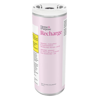 Sense & Purpose - Recharge: Orange/Pineapple/Passionfruit Sparkling Water Juice - 355ml Beverages
