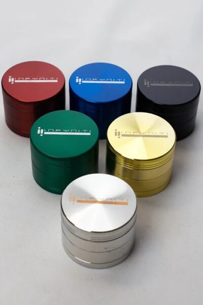 Infyniti 4 parts metal herb grinder - ASSORTED COLORS