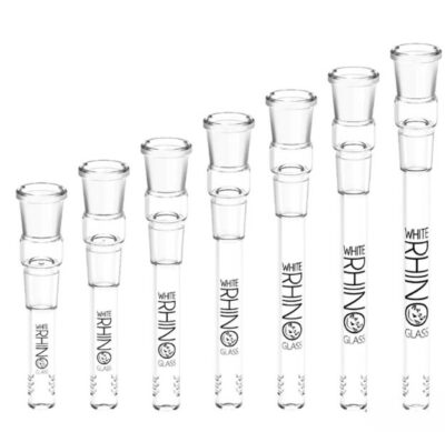 Glass Downstem White Rhino