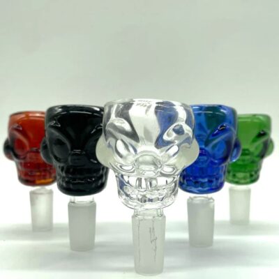 14mm Skull Crystal Bowl-Assorted Colours