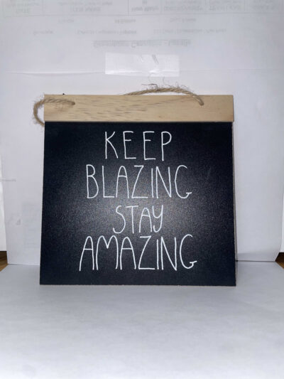 small hanging sign