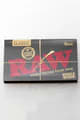 Raw black natural unrefined rolling paper - singlewide
