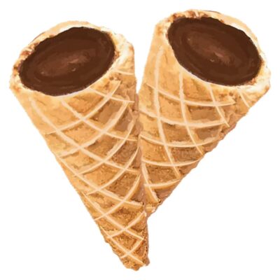 A-Ha! - Milk Chocolate Live Rosin Waffle Cones - 2 Pack Baked Goods