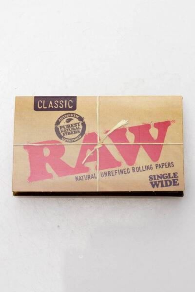 Raw classic single wide rolling paper double feed