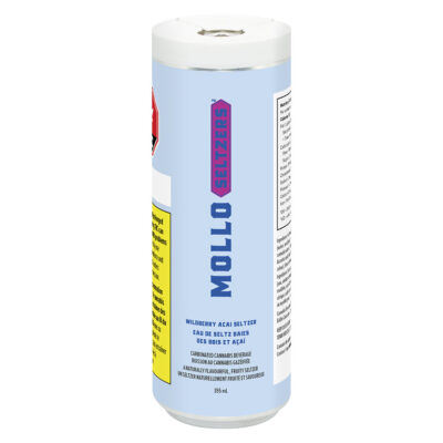 Mollo - Wildberry Acai Seltzer Zero Sugar CBG - 355ml
