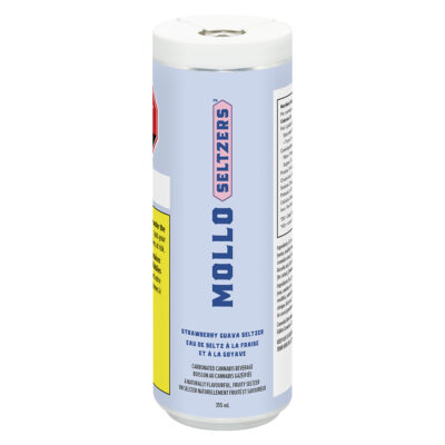 Mollo ZERO SUGAR CBG - Strawberry Guava Seltzer - 355ml Beverage