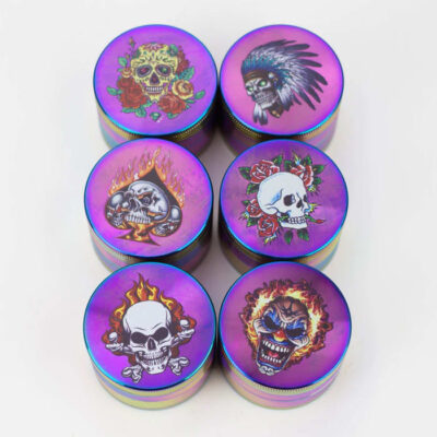 4 parts SMALL RAINBOW SKULL GRINDER