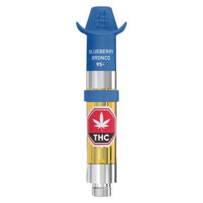 Wild West  - 96+ Blueberry Bronco Liquid Diamonds - 0.95g 510 Cart
