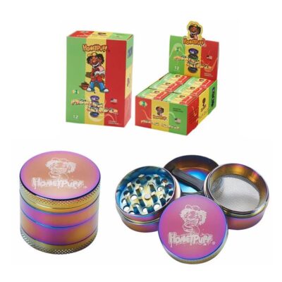 Honey Puff | 4 Parts 40mm Zinc Grinder-Rainbow Color