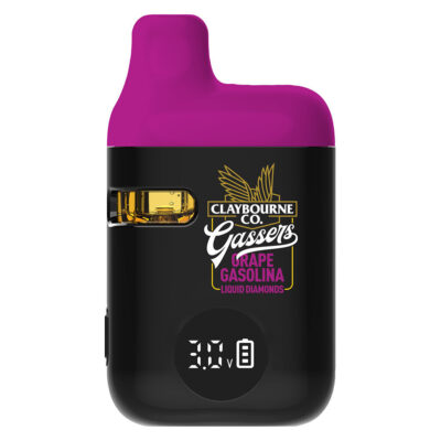 Claybourne - Gassers Grape Gasolina Liquid Diamonds AIO 0.95g Disposable Pens GARAGE SALE