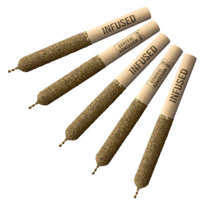 General Admission - Peach Rizz Infused Pre roll 5x0.5g Distillates