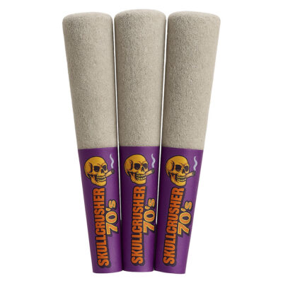 Skullcrusher 70's by RAD - Iced Raspberry - Quad Diamond Infused Pre-Roll 3x0.45g Resin