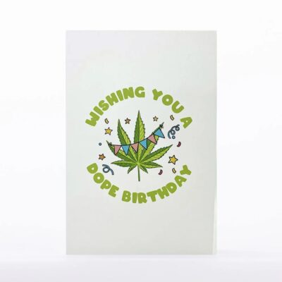 Cannabis Leaf 3D pop-up Cards-Birthday