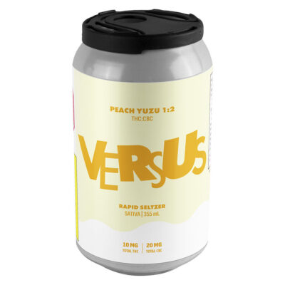 Versus - Peach Yuzu 1:2 THC/CBC Rapid Seltzer Low Sugar 355ml Beverages