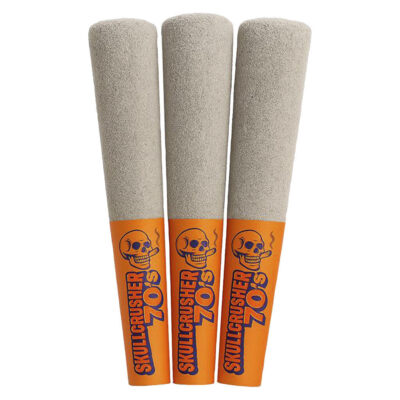 Skullcrusher 70's by RAD - Iced Orange - Quad Diamond Infused Pre-Roll 3x0.45g Resin