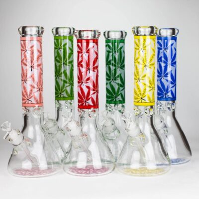 14" Hemp Weed 9mm glass bong
