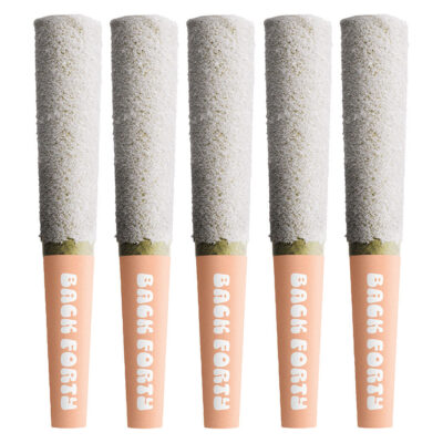 Back Forty - Frosted Icicles Infused Pre-Roll - Peach Lemonade 5x0.5g Distillates