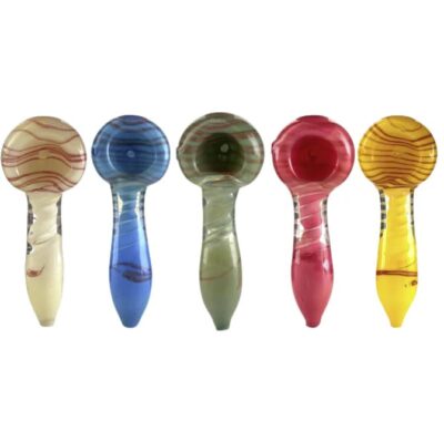 3" Glass Hand Pipes - ASSORTED MARBLE
