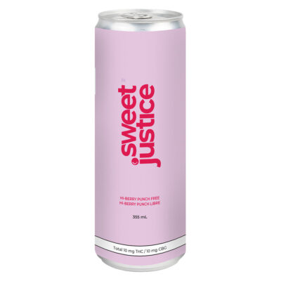 Sweet Justice -Hi-Berry Punch FREE 10THC + 10CBG 355ml Beverages