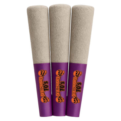 Skullcrusher 70's by RAD - Cherry Watermelon- Quad Diamond Infused Pre-Roll 3x0.45g Resin