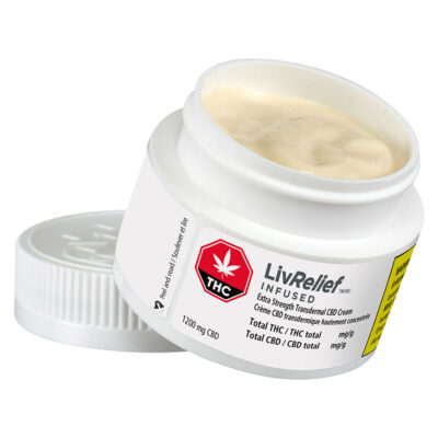 LivRelief Infused - CBD 1200 Extra Strength Transdermal Cream 50g Creams and Lotions