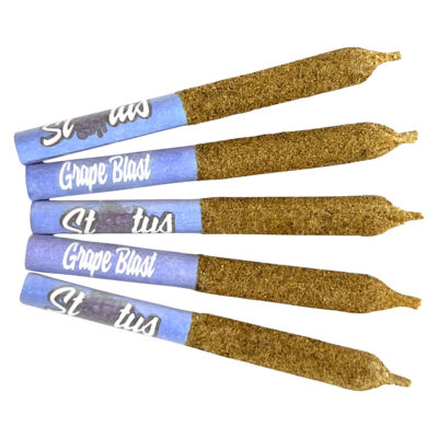 Status - Grape Blast Liquid Diamond Infused Kief Coated Pre-Roll 5x0.25g Resin NEW